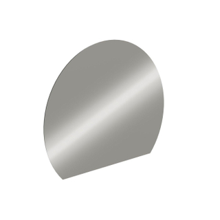 Riho Sunrise Miroir led salle de bain - 120x100cm - demi-cercle - capteur - chauffe miroir - Argent