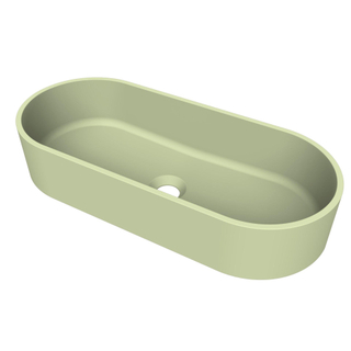 Arcqua Case vasque à poser - ovale - 60x26cm - mat pastel vert