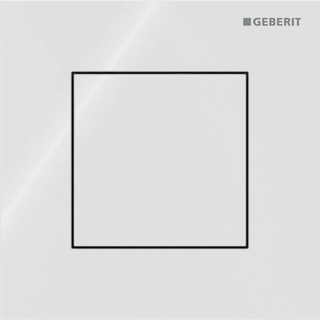 Geberit type 40 urinioir bedieningsplaat - pneumatisch - vierkant - wit