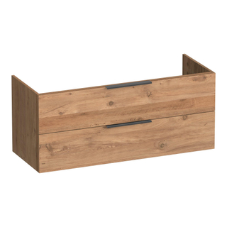 BRAUER Elevate wastafelonderkast 120 excl. opleggrepen 2 softclose lades en 2 sifon uitsparingen - Chateau
