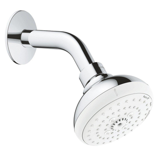 GROHE Tempesta 100 Hoofddouche - 10cm - 3 straalsoorten - wandmontage - chroom/wit