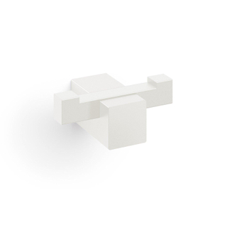 Zack Carvo Handdoekhaak - 7x3cm - dubbel - wit