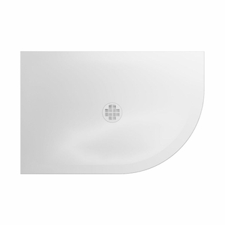 Crosswater Creo receveur de douche déporté 90x120x2.5cm quadrant droit blanc