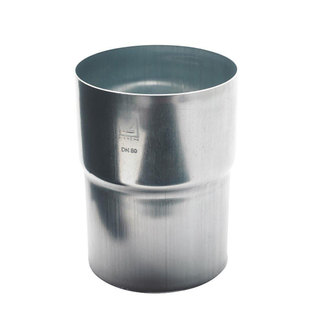 RHEINZINK manchon de raccordement walsé pour tuyau d'évacuation des eaux pluviales 60mm