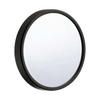 Smedbo Make Up spiegel voorzien van zuignap Zwart ABS Spiegelglas Diamter 90 mm Zwart