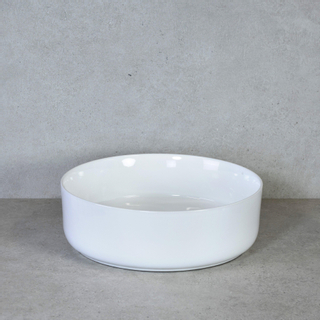 QeramiQ Note Vasque à poser 37x12cm céramique blanc brillant