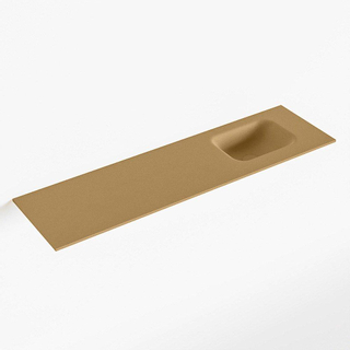 Mondiaz LEX Fontein - 110x30x0.9cm - wasbak Rechts - zonder kraangaten - voor toiletmeubel - Solid surface - Oro