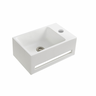 Allibert banio lave-mains 38x17.5cm polyconcrete blanc