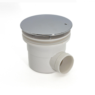 FugaFlow Eccelente Anta Bonde de receveur de douche - 90mm - chrome