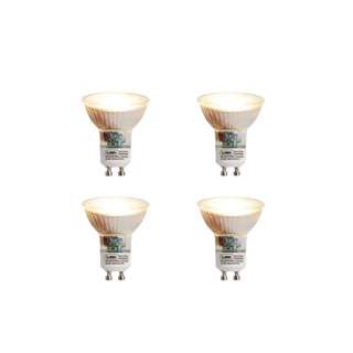 Luedd Lampe LED - lot de 4 - GU10 - 6W - 2700K - 450LM - à intensité réglable