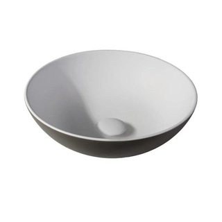 By Goof Waskom - opbouw - 38.5x13.8x38.5cm - Solid surface - Rond - Mat Moka