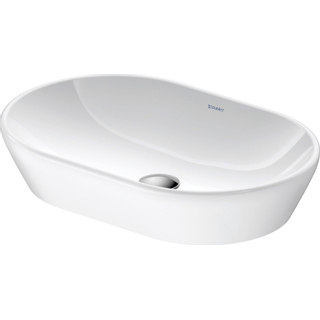 Duravit d-neo lavabo de comptoir 60x40x12.5cm sans trou pour robinet avec céramique wonderglass blanc