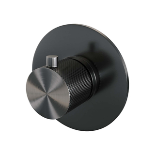 Brauer Gunmetal Carving Mitigeur douche thermostatique avec partie encastrable Gunmetal brossé PVD