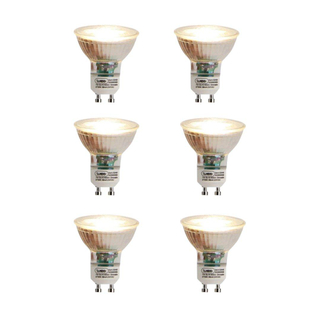 Luedd Lampe LED - lot de 6 - GU10 - 7w - 2700K - 500LM - à intensité réglable