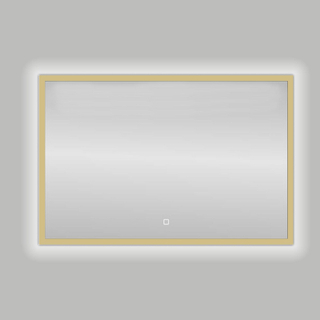 Best Design Nancy Isola Miroir 80x60cm avec éclairage LED Doré mat