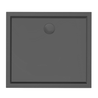 Xenz mariana receveur de douche 90x80x4cm rectangle acrylique ébène