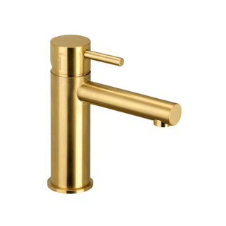 Herzbach design ix pvd robinet de lavabo taille m sans vidange laiton 5.2x16.8cm acier