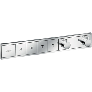 Hansgrohe RainSelect Ensemble de finition pour mitigeur thermostatique encastré douche 4 fonctions 59.8x90cm chrome