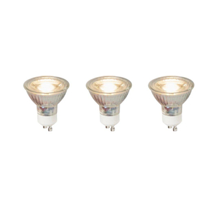 Luedd Lampe LED - lot de 3 - GU10 - 5W - 3000K - 450LM - à intensité réglable