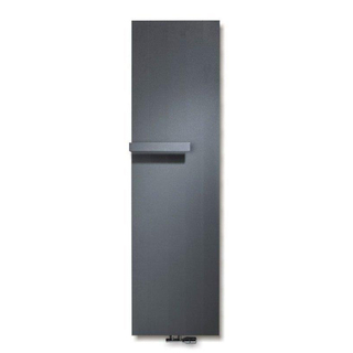 Vasco Vertiline VG Radiateur design vertical plat 182x40.8cm 1120W raccord 1188 anthracite