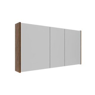 Saniclass Holz Pure Spiegelkast - 120x63x16cm - inclusief zijpanelen - Walnut pure