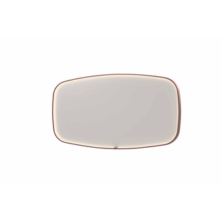 INK SP31 miroir - 160x4x80cm contour en cadre acier incl dir LED - chauffage - changement de couleur - dimmable et interrupteur - cuivre brossé
