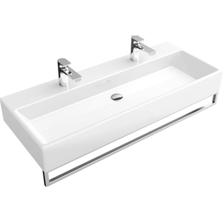 Villeroy & Boch Memento Porte serviette avec matériel de raccordement 92x13cm Inox brillant