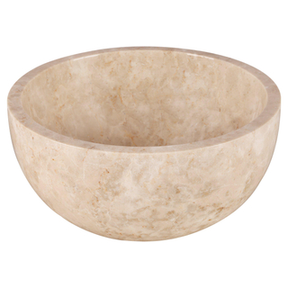 Differnz LODI Vasque à poser - 38cm - poli pierre naturelle - beige