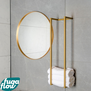 FugaFlow Efficiente Acces Handdoekrek - 95x25x20cm - Glans Goud