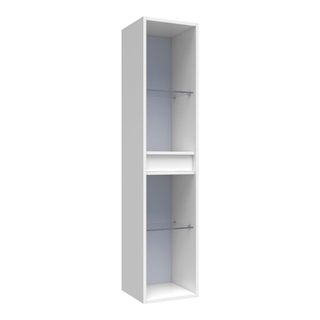 Ichoice Armoire Haute Ouverte 160 Brillant Blanc 35x160x35cm MDF (multicouche)