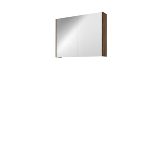 Proline Spiegelkast Xcellent met dubbel gespiegelde deuren, 2 deuren 80x14x60cm Cabana oak