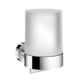 Smedbo Home zeepdispenser wandmontage chroom/ mat glas