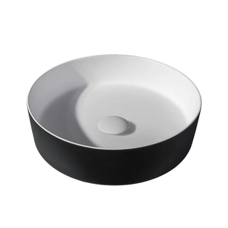 By Goof Waskom - opbouw - 39x10.8x39cm - Solid surface - Rond - Mat Zwart