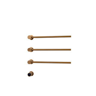 FugaFlow Eccelente Caloro Elektrische Handdoekradiator - 52x54x13cm - 30watt - geborstel koper