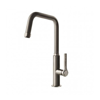 Gessi Officine Mitigeur de cuisine 1 trou de robinetterie Bec pivotant Inox Chrome brillant