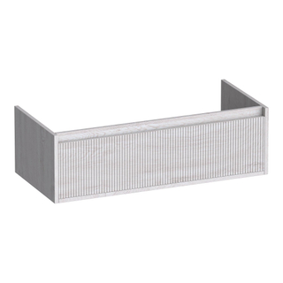 BRAUER Hope Wavy meuble sous lavabo 100 1 tiroir softclose sans poignée - 1 découpe pour le siphon - Forest Seashell