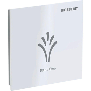 Geberit AquaClean bedieningplaat met frontbediening voor toilet 9.3x9.3cm wit