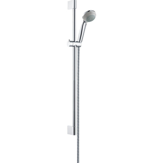 Hansgrohe Crometta 85 Unica ensemble barre de douche coulissante 65cm incluant douchette Crometta 85 Green chrome