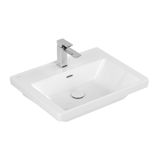 Villeroy & Boch Subway 3.0 Plan vasque 60x16.5x10.4cm 1 trou de robinet avec trop-plein Blanc Alpin