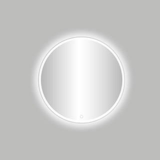Best Design White Venise Miroir avec éclairage LED rond 60cm Blanc mat