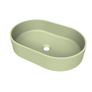 Arcqua Case vasque à poser - ovale - 55x36cm - mat pastel vert