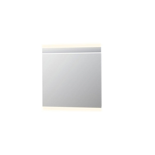 INK SP6 Spiegel - 90x4x80cm - LED horizontaal - boven en onder - colour changing - dimbaar - aluminium Zilver