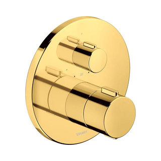 Duravit Thermostatarmaturen Ensemble de recouvrement - 1 fonction - or poli