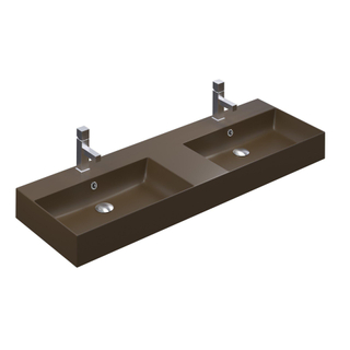 Thebalux wastafel model Cube 2x kom 2x kraangat