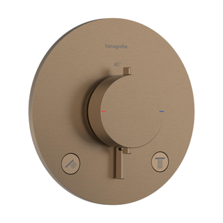 Hansgrohe Ecostat Comfort S mitigeur thermostatique encastrable - 2 fonctions - bronze brossé (bronze)