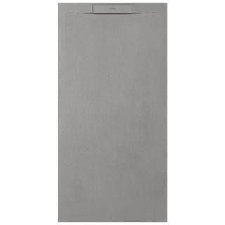 Zenon Essenza West Receveur de Douche 100x70 cm – Antidérapant – Antibactérien – Marbre Minéral – Rectangulaire – Ego Pearl (Gris)