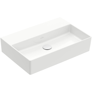 Villeroy & Boch Memento 2.0 wastafel onderzijde geslepen 60x42cm zonder overloop zonder kraangat ceramic+ wit