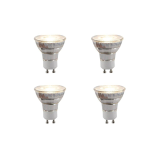 Luedd Lampe LED - lot de 4 - GU10 - 6W - 2700K - 260LM - à intensité réglable