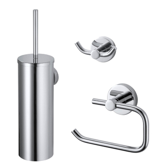 Haceka Kosmos Pack WC - 3 pièces - Chrome