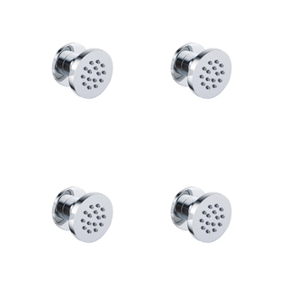 FugaFlow Eccelente Acces douche latérale - 5cm - ronde - 4 pièces - chrome
